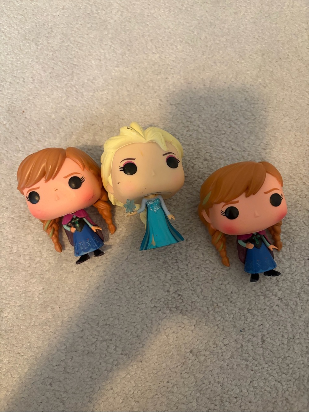 Funko Elsa & Anna Vinyl Figures - Blue, Blonde, Redhead (3-Pack)